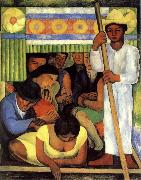 Diego Rivera Canoe oil painting